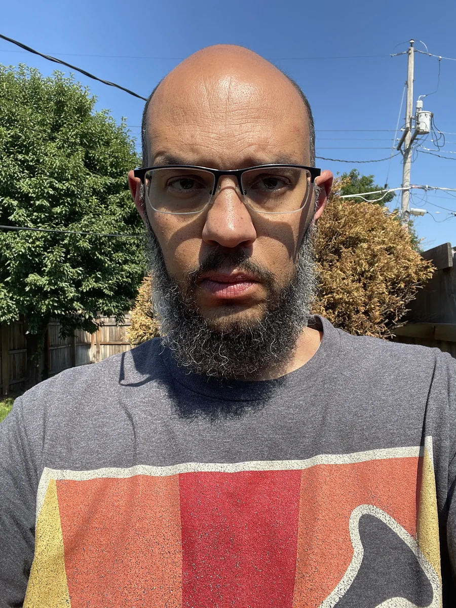 Ledama, founder of Damazone Studios, in the Colorado sun